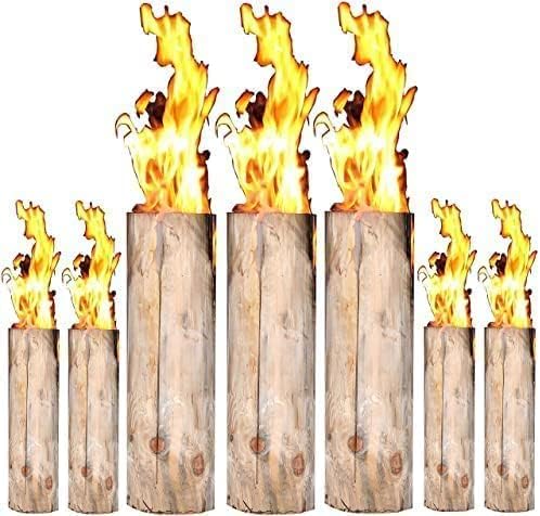 Hoyo Technology GmbH Schwedenfeuer Baumfackel Finnenfackel Gartenfackel Partyfackel Fackel 3 Stück H