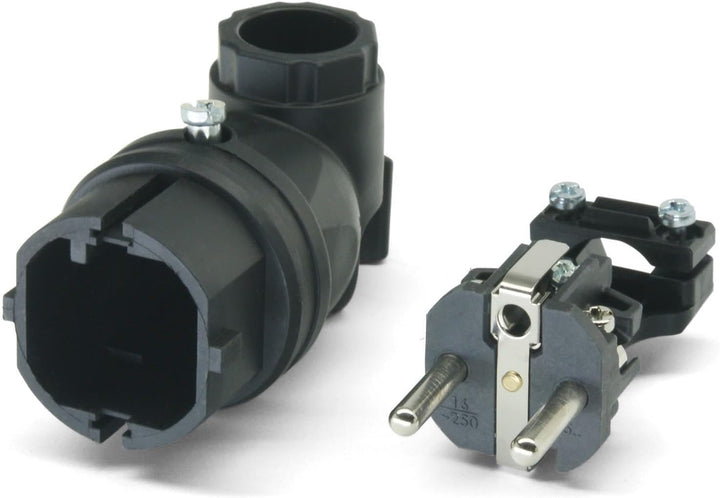 ENECEN 1192103 Anschlusskabel 230V/16A IP44 Gummi H07RN-F 3x1,5 mm² mit Vollgummi Winkel-Stecker/fre