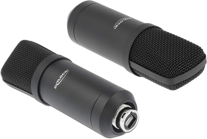 Delock Professionelles USB-Kondensator Mikrofon Set 192 kHz / 24 Bit für Podcasting und Gaming, 6630