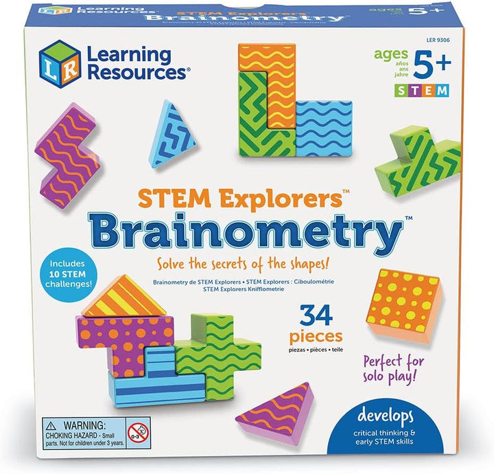 Learning Resources STEM Explorers Brainometry, ab 5 Jahren, Logikspiel für Kinder, fördert räumliche