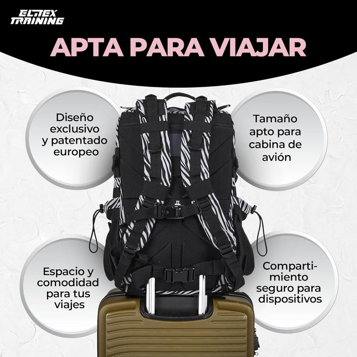 ELITRAINX ELITEX TRAINING Militär-Rucksack, 45 l, wasserdicht, Sport, Flugzeugkabine, CrossTraining,