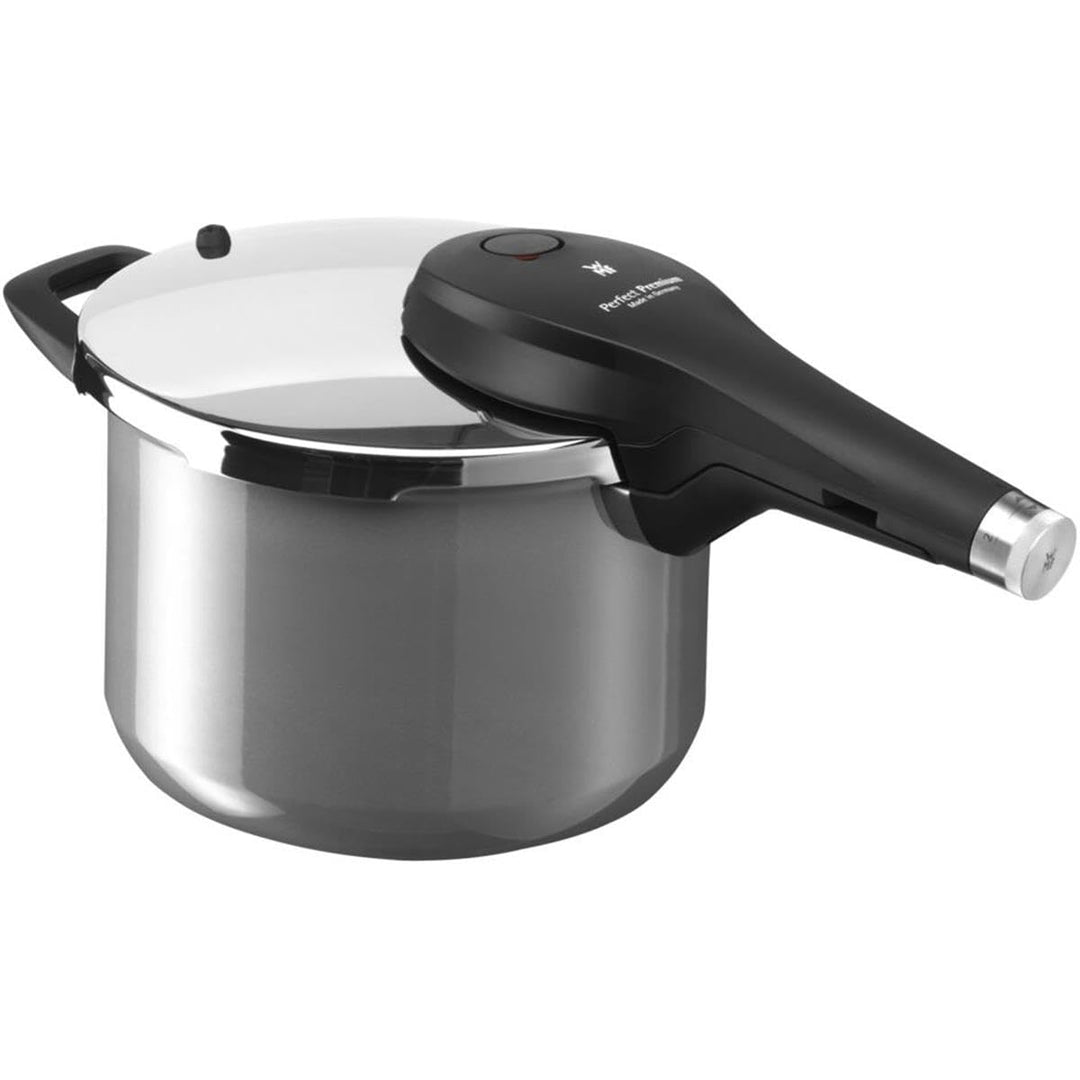WMF Perfect Premium Fusiontec Schnellkochtopf Induktion, Dampfkochtopf 6,5l, High-Tech Keramik, 2 Ko