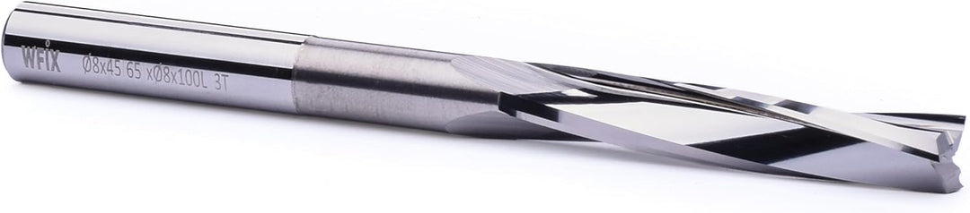 3-Schneider Spiralnutfräser 10° mit Freischliff für Schaumstoff | Hochglanzpoliert | CNC-Fräser für