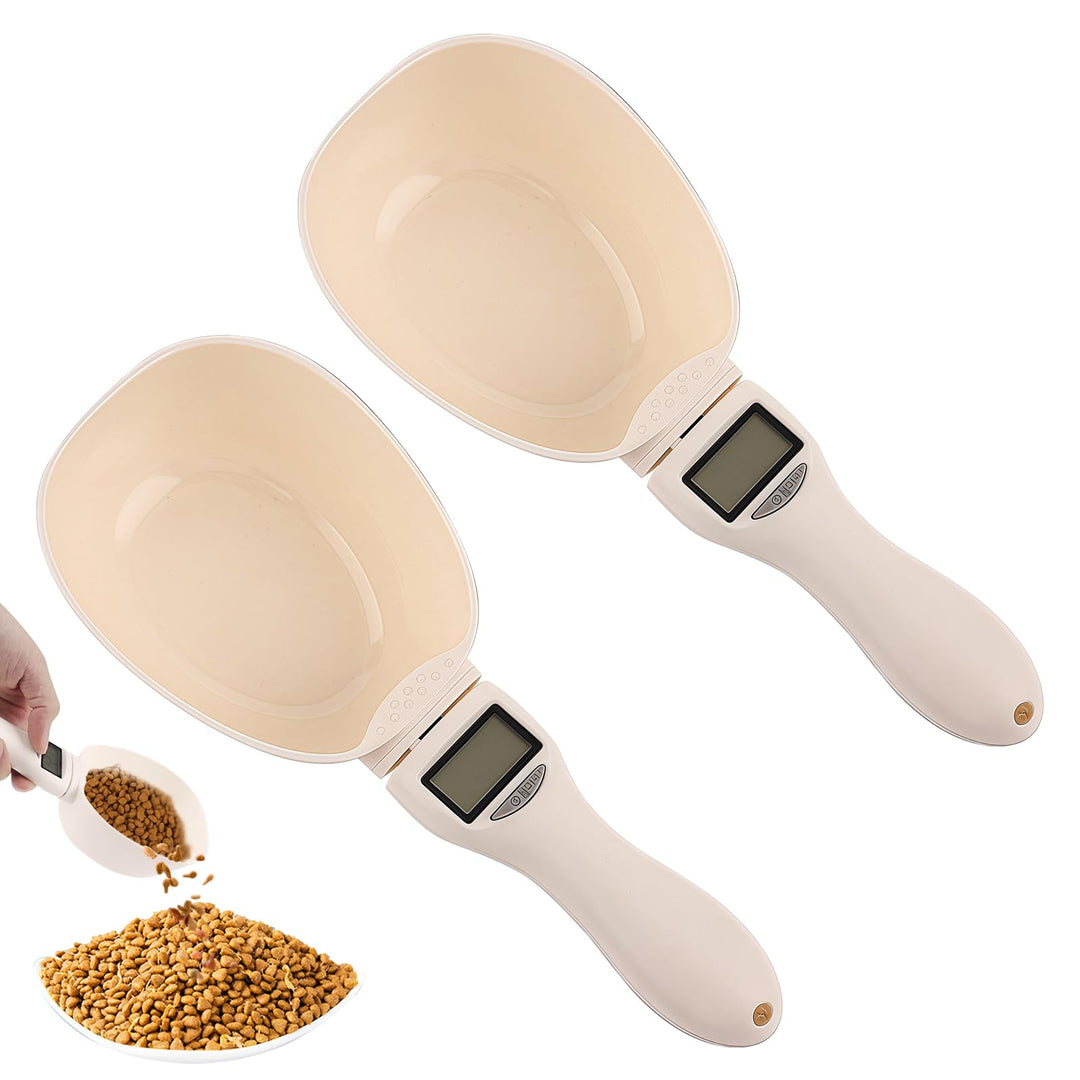 Sporgo 2 Stück Digitale Löffelwaage Präzise auf 1g: Digitale Küchenwaage 800g mit LCD Display, Messl