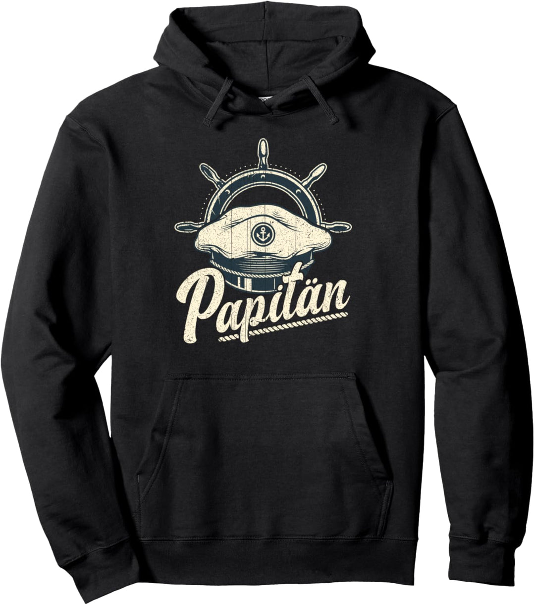 Vatertag, Papa der Seemann, Nautisch, Vintage, Papitän Pullover Hoodie