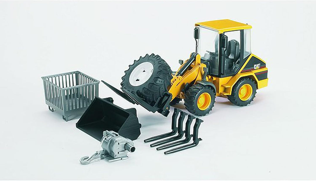 bruder 02441 - Cat Kompaktgelenkradlader - 1:16 Fahrzeuge, Landwirtschaft, Bauernhof, Baustelle, Bau