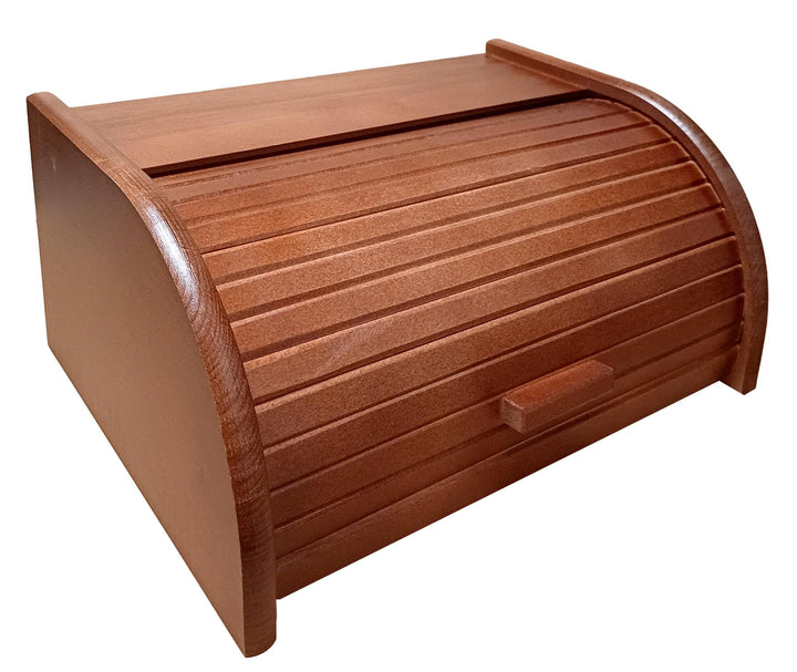 Brot-Box aus Holz, aufrollbar oder herunterklappbar, verschiedene Versionen erhältlich, holz, dunkel