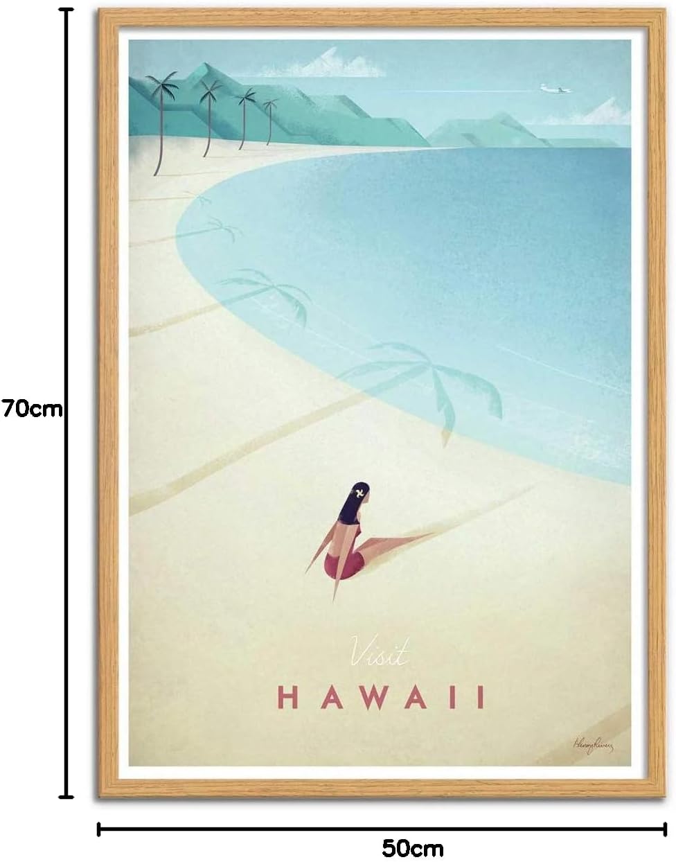 Wall Editions Art-Poster - Visit Hawaii - Henry Rivers