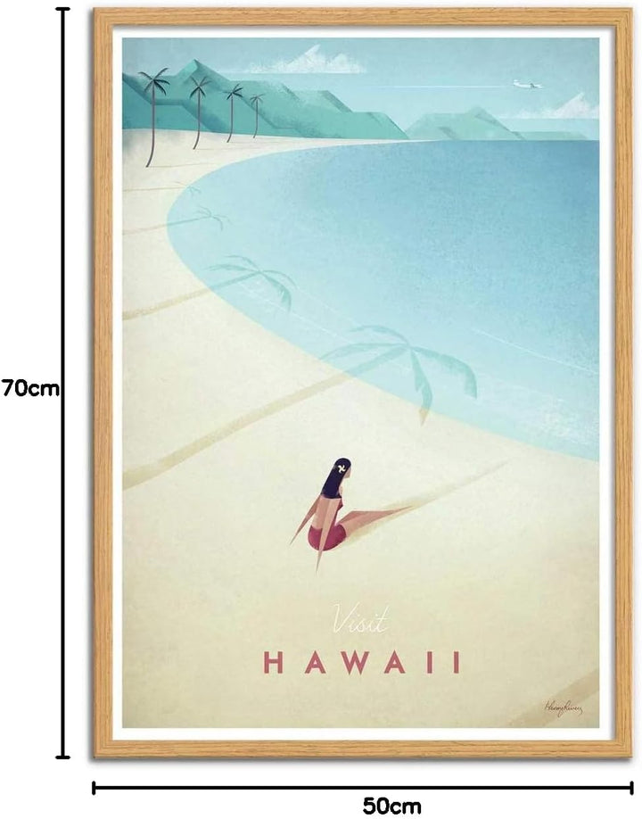 Wall Editions Art-Poster - Visit Hawaii - Henry Rivers