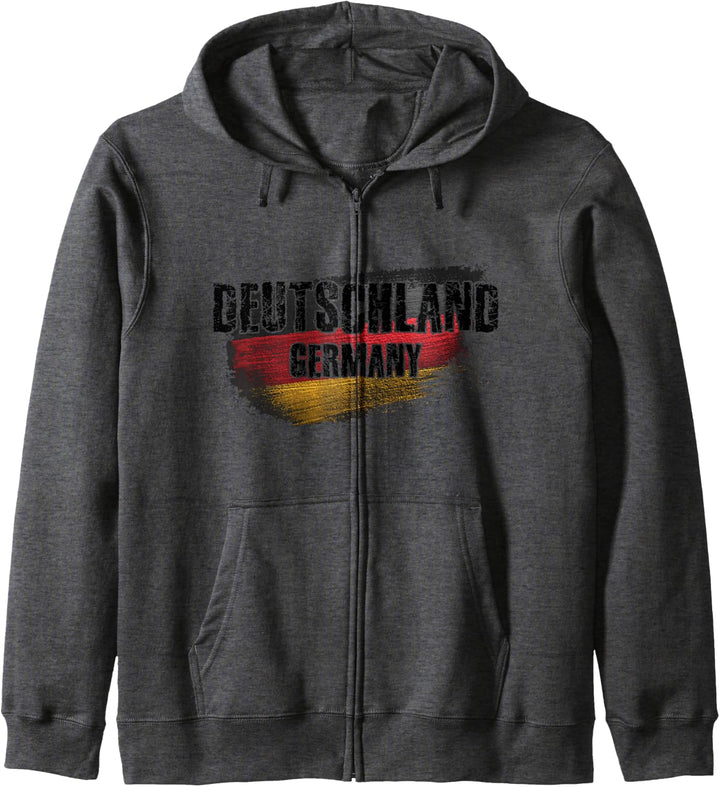 Deutschland, Deutsche Flagge Grunge Kapuzenjacke