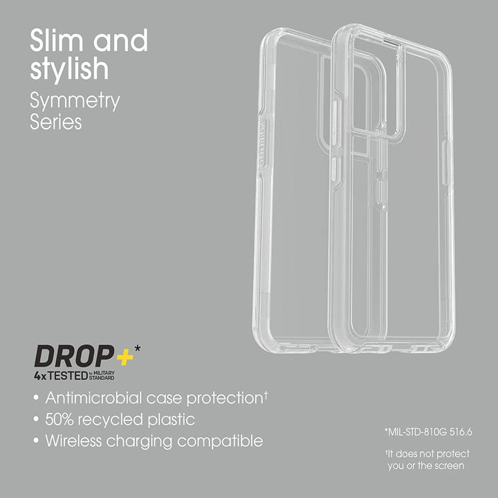 OtterBox Symmetry Clear Series Schutzhülle für Galaxy S22 (nur für Samsung Galaxy S22), keine Einzel