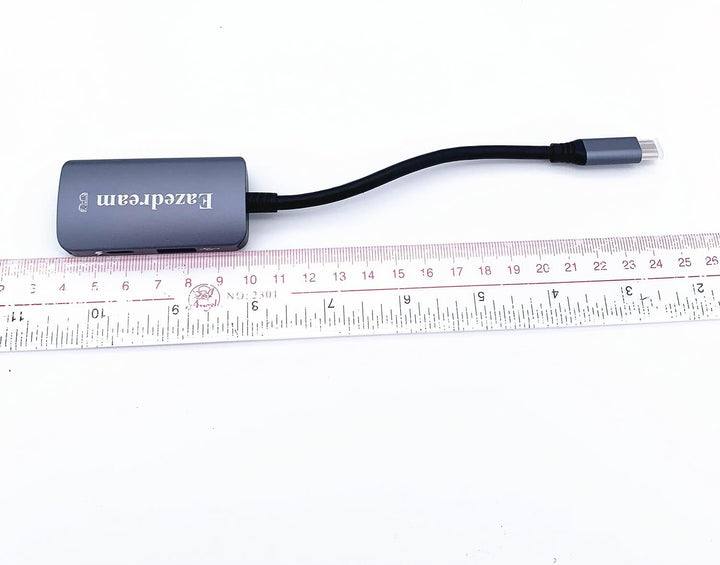 Type-C Hub Adapter für Viture Xreal Rokid Rayneo AR Brille (2 Type-C 1 USB), 2 Type-C 1 USB