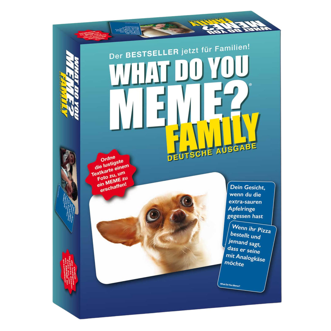 HUCH! | 882592 | What DO You Meme? Family | Deutsche Ausgabe Familienspiel | Partyspiel | für 3 bis