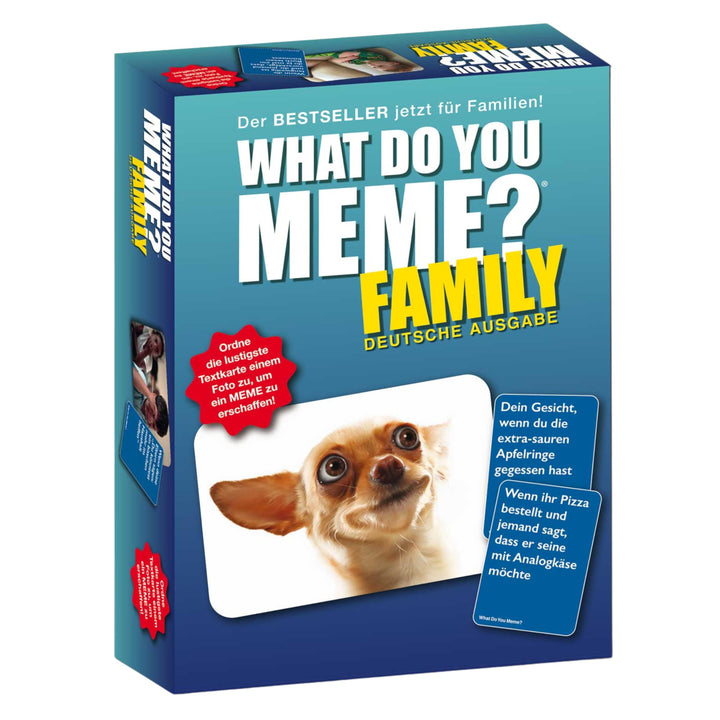 HUCH! | 882592 | What DO You Meme? Family | Deutsche Ausgabe Familienspiel | Partyspiel | für 3 bis