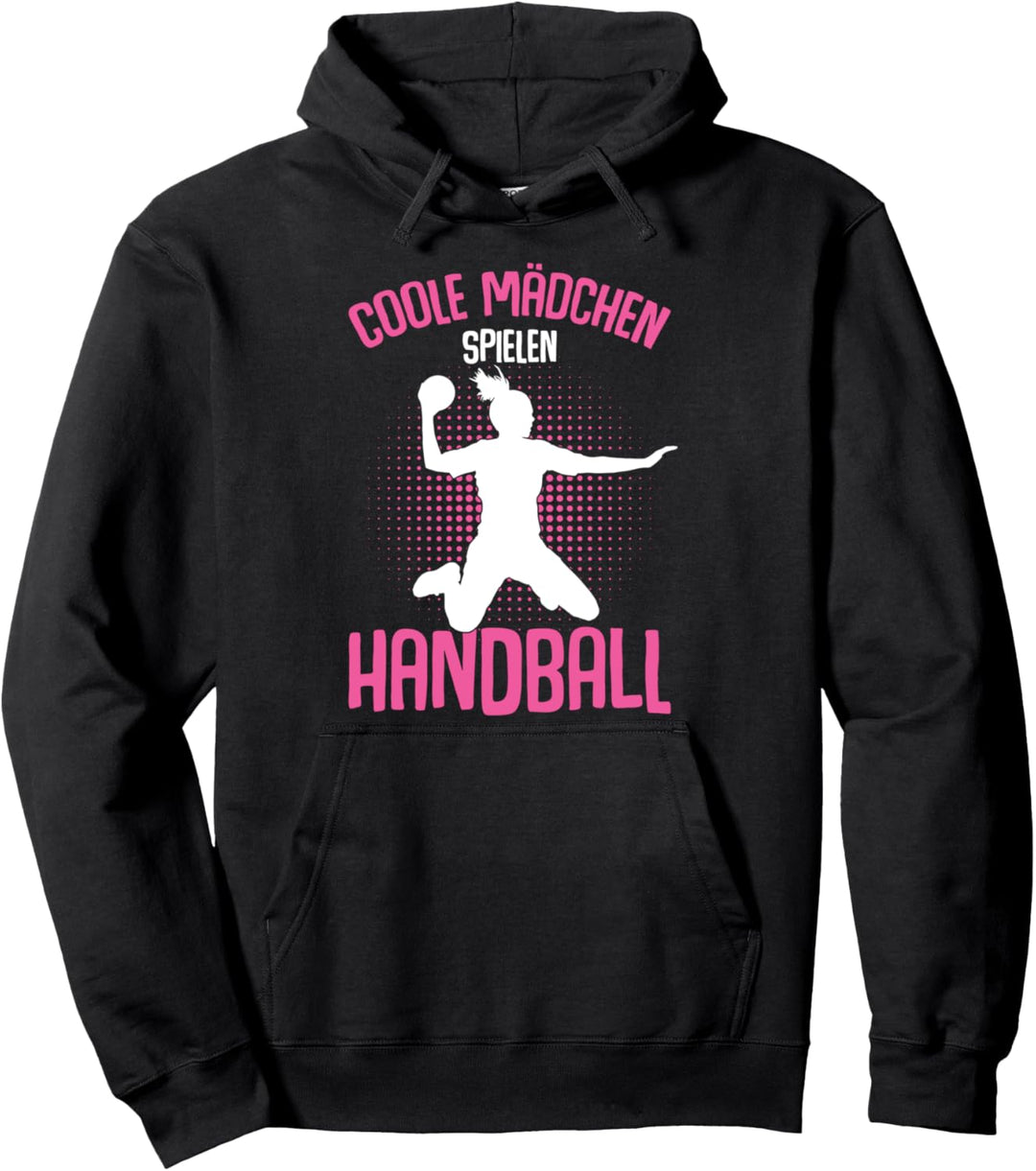 Coole Mädchen Spielen Handball Handballerin Pullover Hoodie