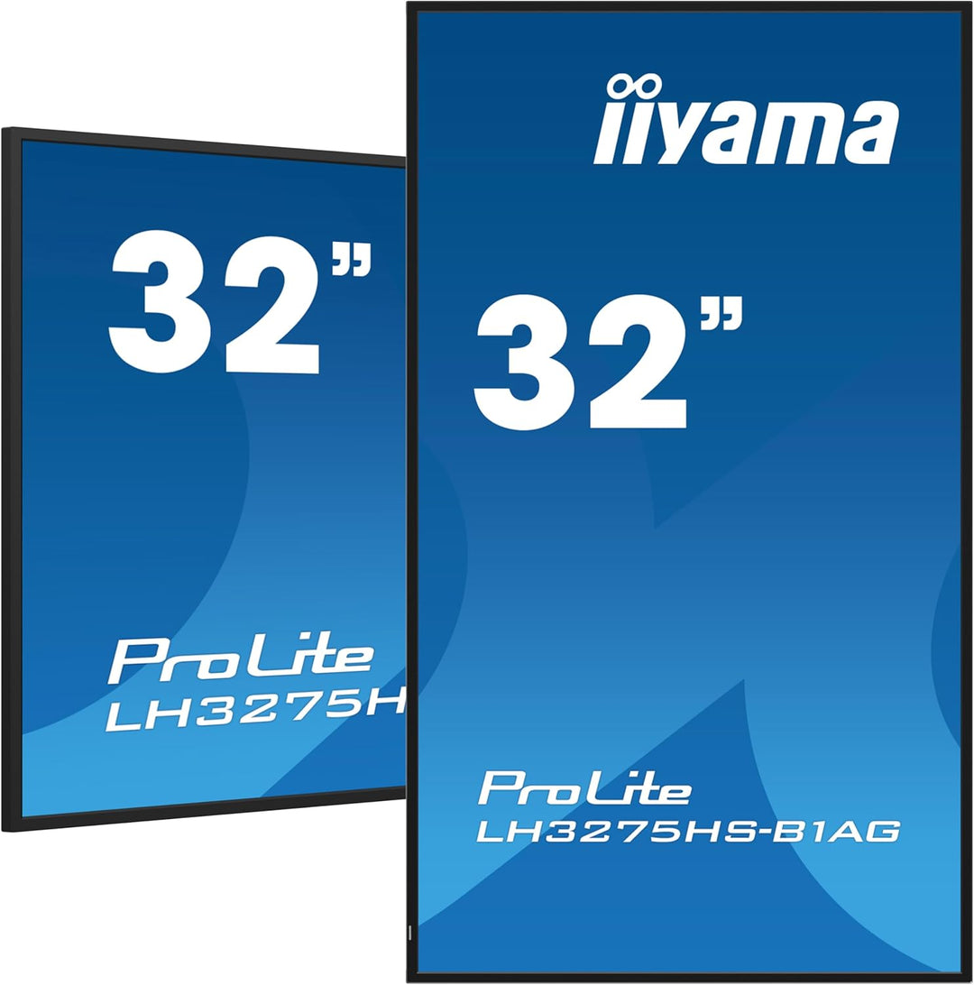 iiyama Prolite LH3275HS-B1AG 80cm 31,5" Digital Signage Display IPS LED Panel Full-HD HDMI DP USB2.0