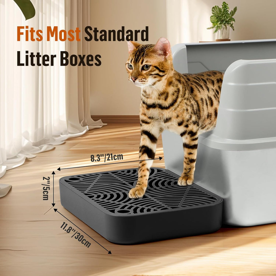 Kunststoff Katzentreppe, Katzentoilettenrampe mit Filterfunktion, Katzenstreu-Filterpedal für Kätzch