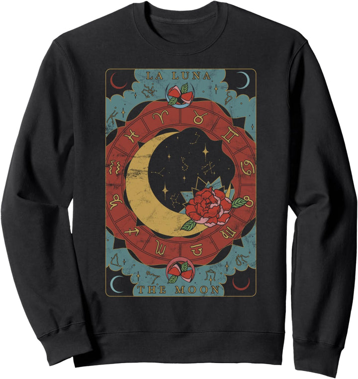 Trendy The Moon Tarot Card Sweatshirt