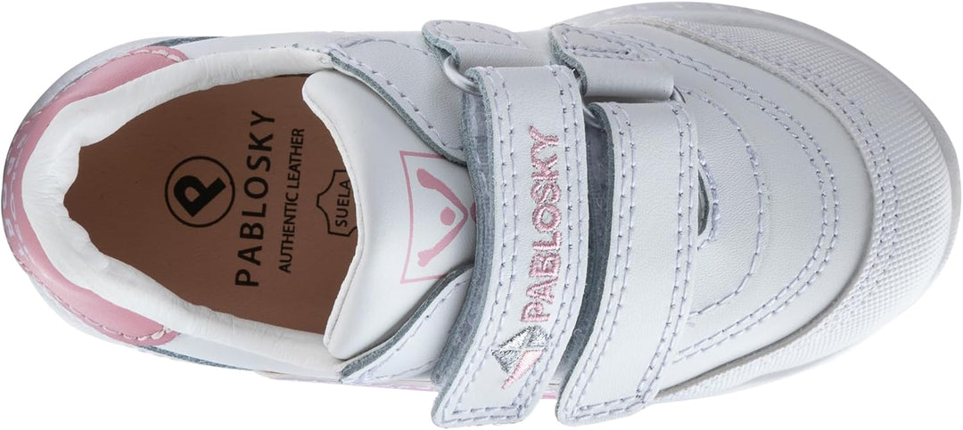 Pablosky Mädchen 297007 Sneaker 20 EU Weiss, 20 EU Weiss