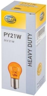 HELLA - Blinkleuchte - Halogen - 24V - Einbau/geclipst - Lichtscheibenfarbe: grau - Kabel: 100mm - S