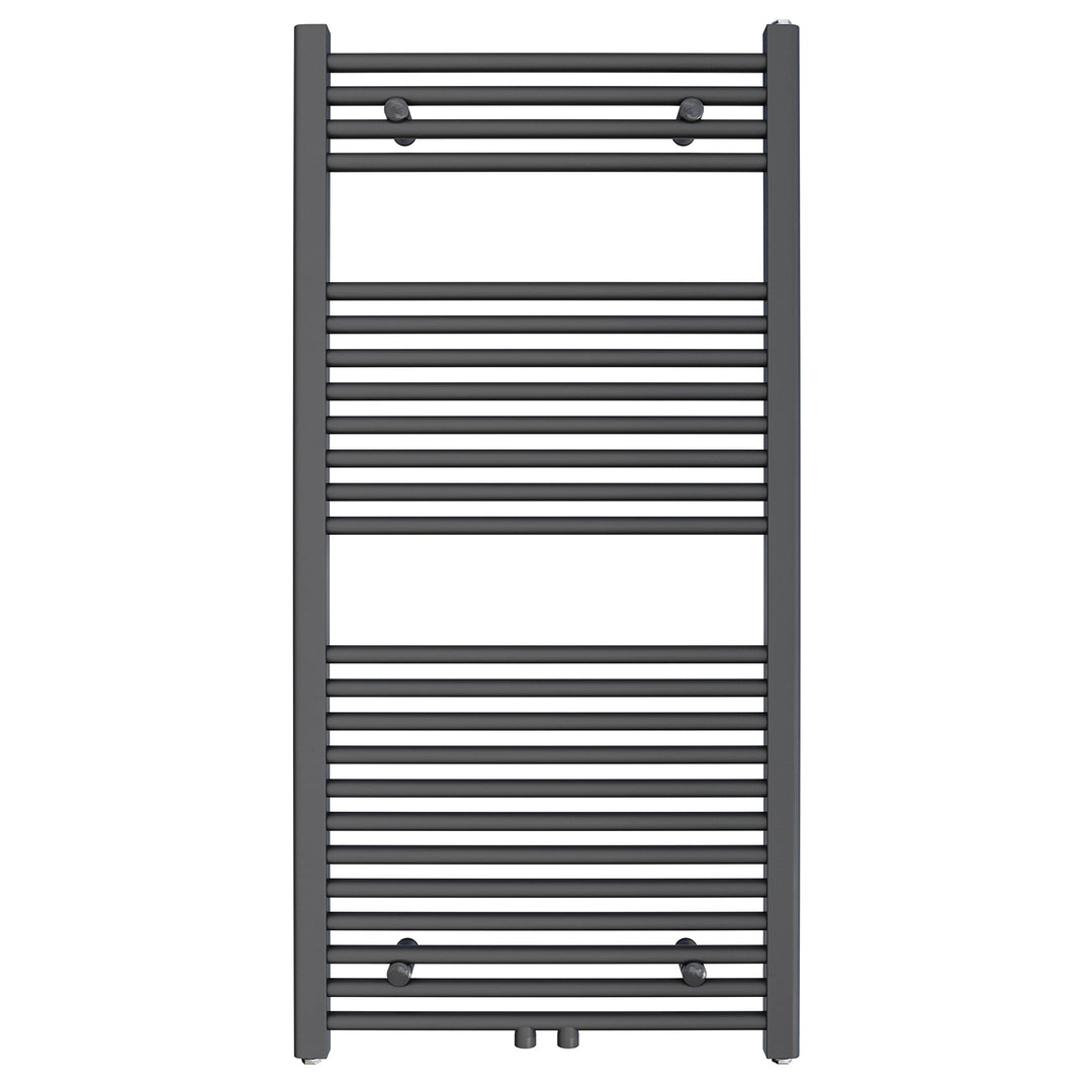 Aquabad Badheizkörper Virgo | Grösse: 60 x 120 cm | Heizleistung 495 Watt | Farbe: Anthrazit | Mitte