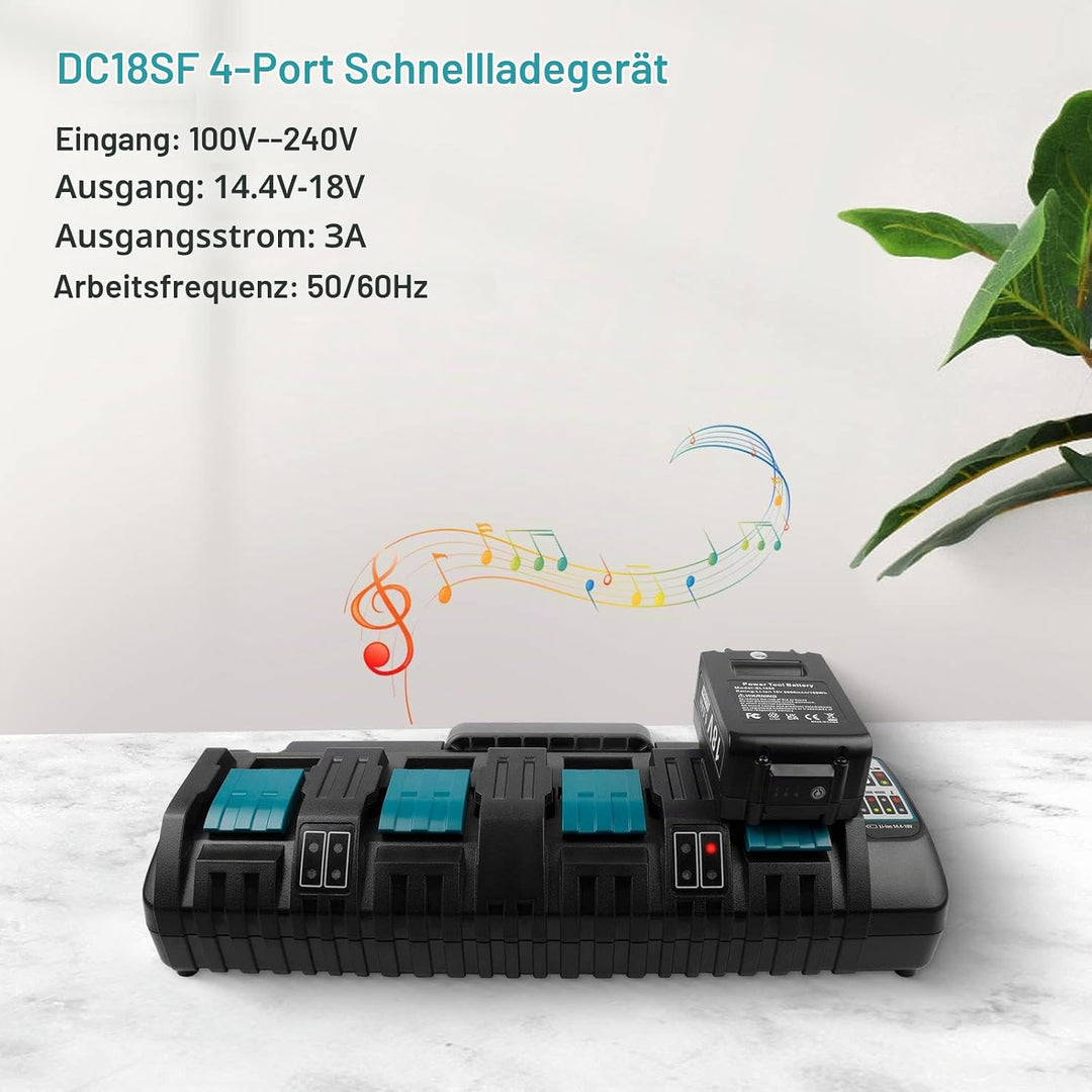 14,4V-18V Akku-Ladegerät für Makita DC18SF, LXT Li-Ion Schnell-Ladegerät für BL1430 BL1450 BL1440 BL