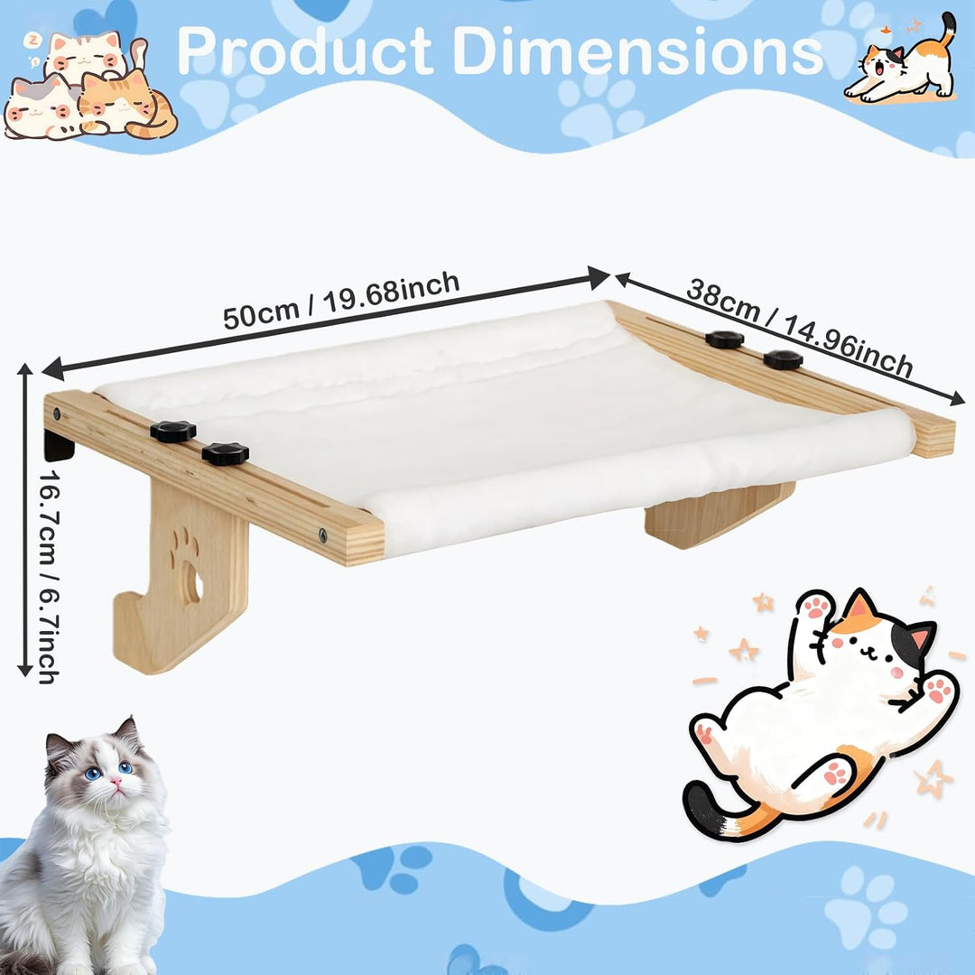 Heizungsliege Hängende Katzenhängematte, Holz Hängematte Katze Heizung, Katzenbett Hängen, Fensterba