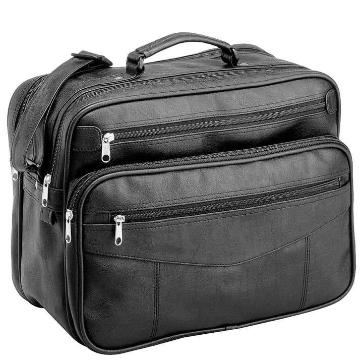 D&N Business Line Umhängetasche, 37 cm, 17 Liter, Schwarz