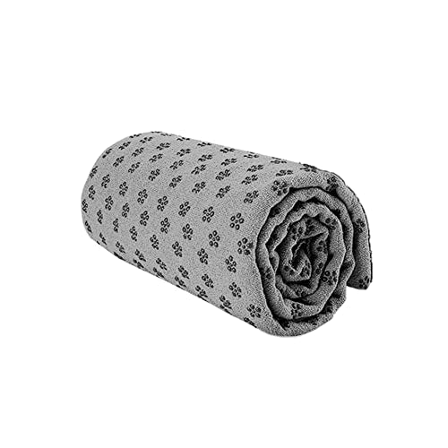 Morbuy Mikrofaser Hot Yoga Handtuch, Yoga Mat 183x63cm rutschfest Fitnesstuch Weich Atmungsaktiv Ant