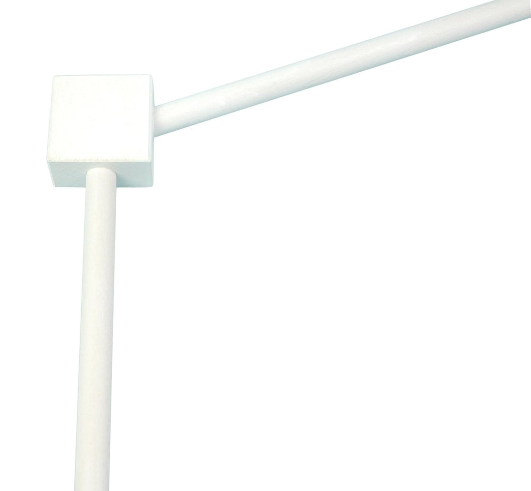 Niermann Standby 3498 Mobilehalter, XL, weiss, Halterung Holz für Babybett, Kinderbett, Kinderzimmer