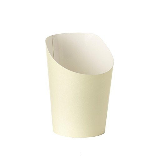 75 Snackbecher, Pappe 0,16 l, Ø 7,5 cm 9,9 cm weiss "To Go"