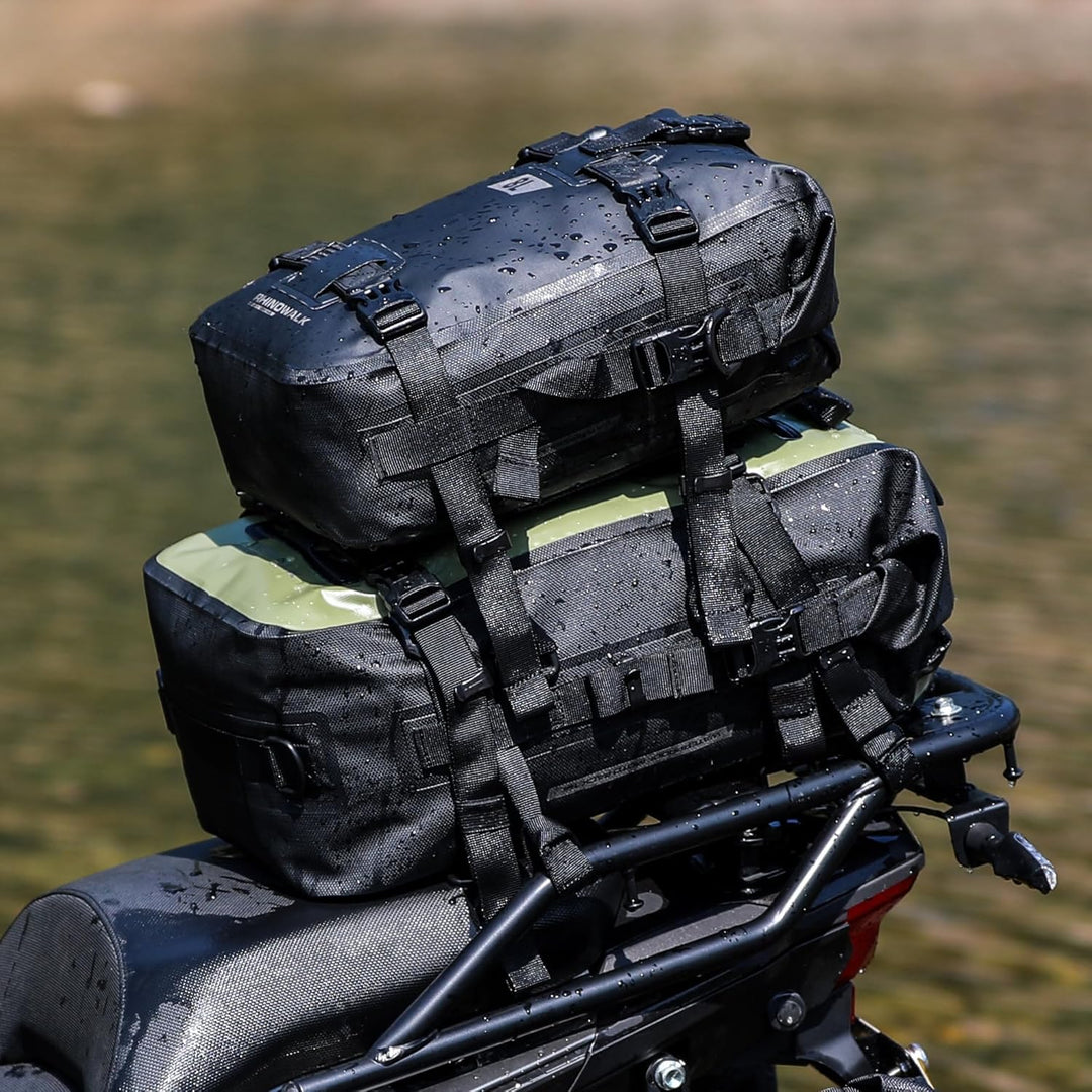 Rhinowalk Motorrad Sitztasche 8/15/30L Wasserdicht Motorradtasche Satteltaschen Gepäckträgertaschen