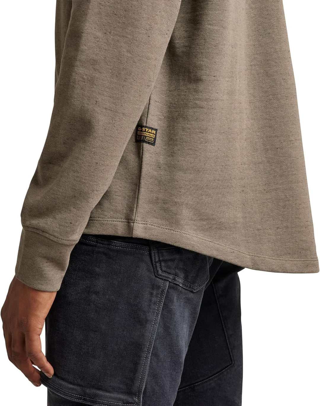 G-STAR Herren Lash Sweatshirt Sweats, L Mehrfarbig (Turf Htr D18231-c425-5109)