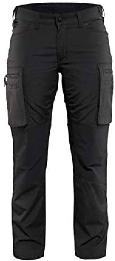 Damen Service Bundhose Stretch Armygrün/Schwarz C30 Schwarz 34, Schwarz 34