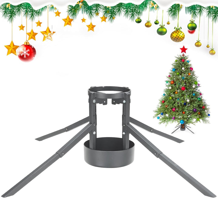 DAKEPOLE Weihnachtsbaumständer, Stabile Abnehmbare Weihnachtsbaumständer Baumhalter für Lebenige Wei
