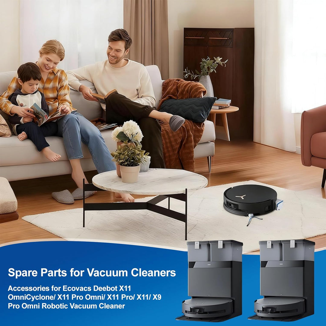 15 Stück Zubehör für Ecovacs Deebot X11 Omni / X11 Pro Omni/ X9 Pro Omni Staubsauger, Ersatzteile 1