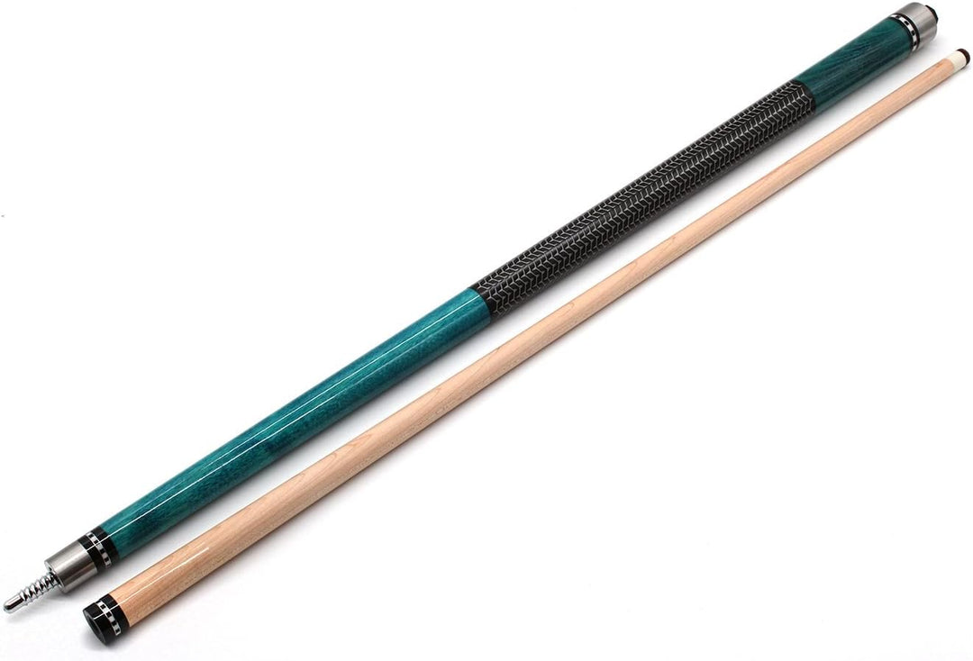 Billardqueue Spear JDH - 2-teilig, 146cm, Radial Joint Verschluss Blau-Weiss, Blau-Weiss