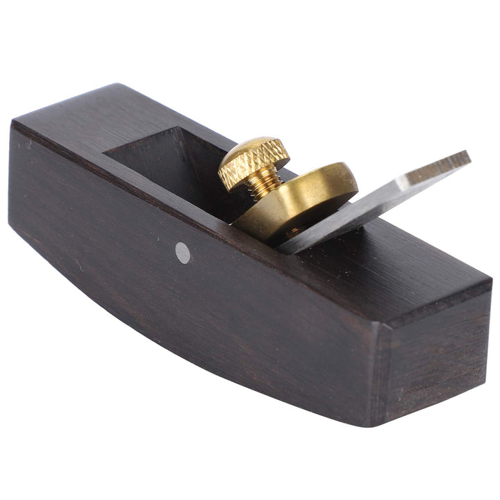 KiiFang Mini-Hobel aus Schwarzem Sandelholz, Hobelmesser mit Gebogener Basis, Handhobel für die Holz