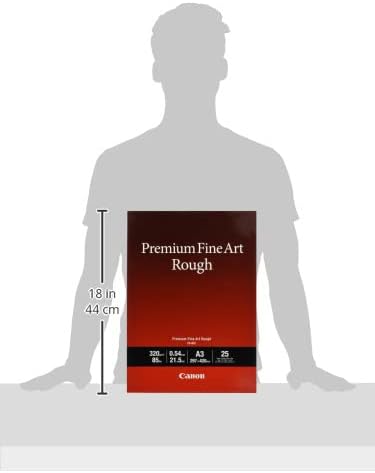 Canon FA-SM1 Premium Fine Art Rough Fotopapier - DIN A3, 25 Blatt (320 g/qm) für Tintenstrahldrucker