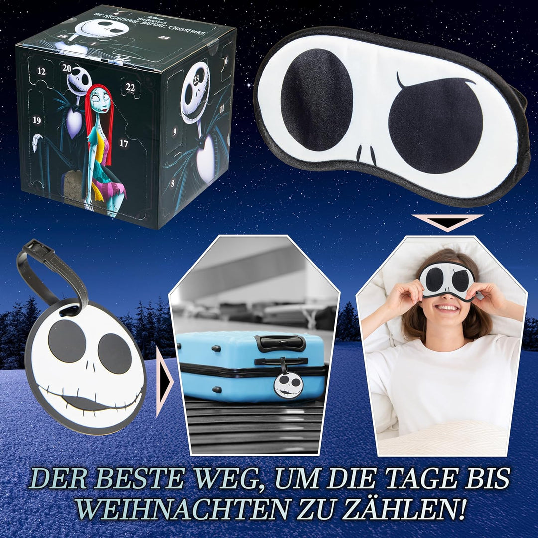 Disney The Nightmare Before Christmas Adventskalender 2025 Frauen Teenager Weihnachtskalender Countd