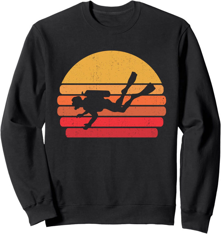 Retro Tauchen Scuba Taucher Tauchsport - Vintage Tauchen Sweatshirt