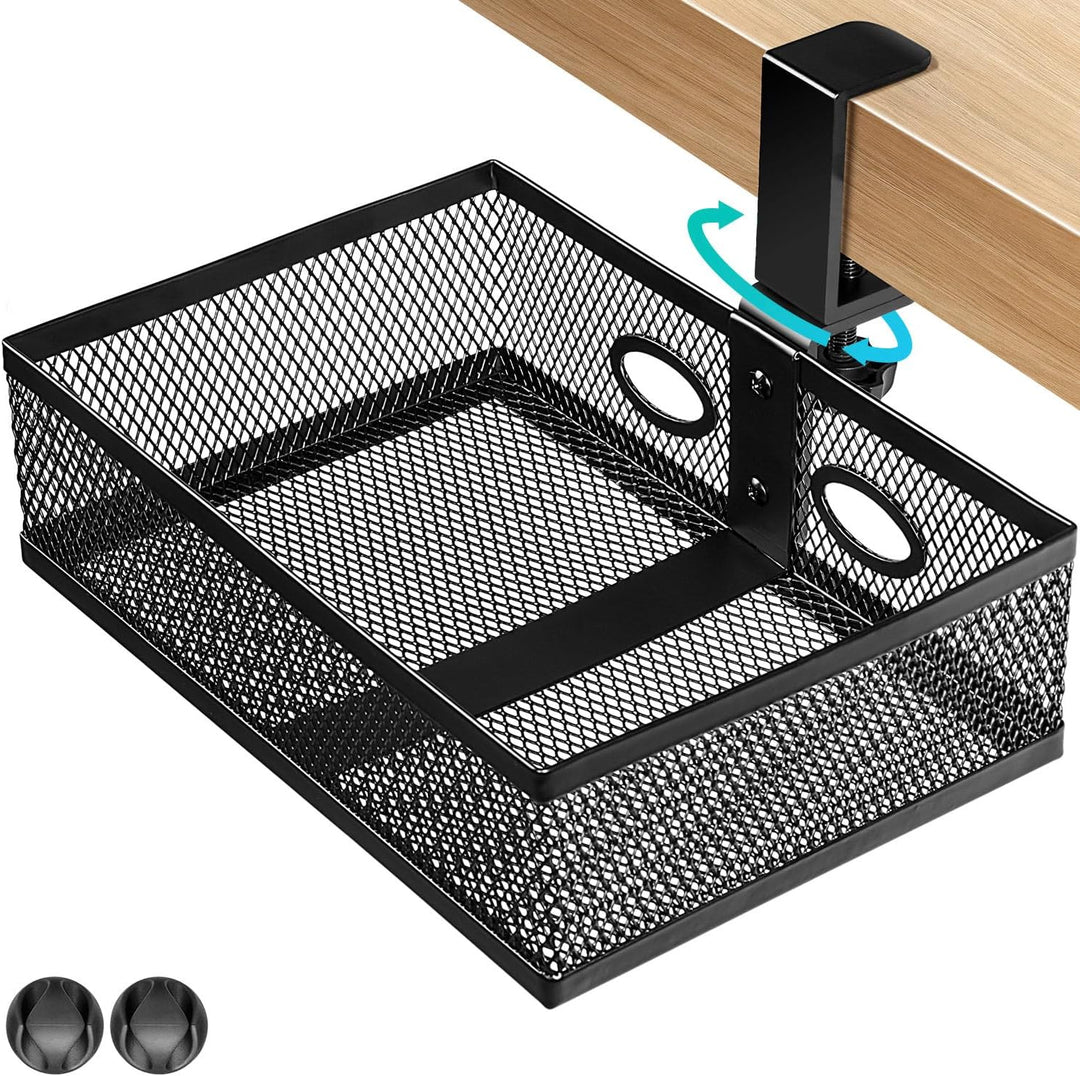 AceList 360° unter dem Schreibtisch Schublade Organizer Bleistift Schublade, 360° drehbare Schreibti