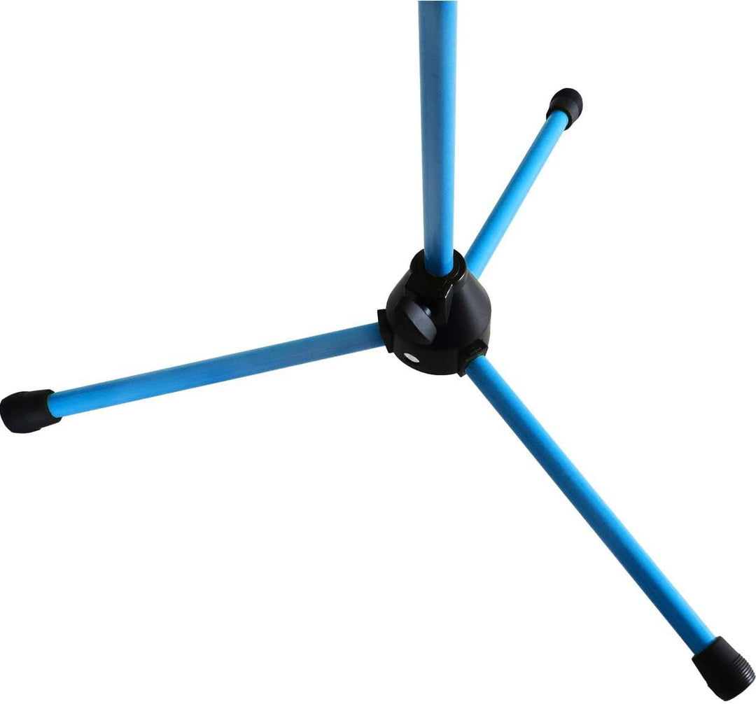 keepdrum MS106 BL Mikrofonständer Blau Mikrofonstativ mit Galgen u. Metall-Sockel, Blau