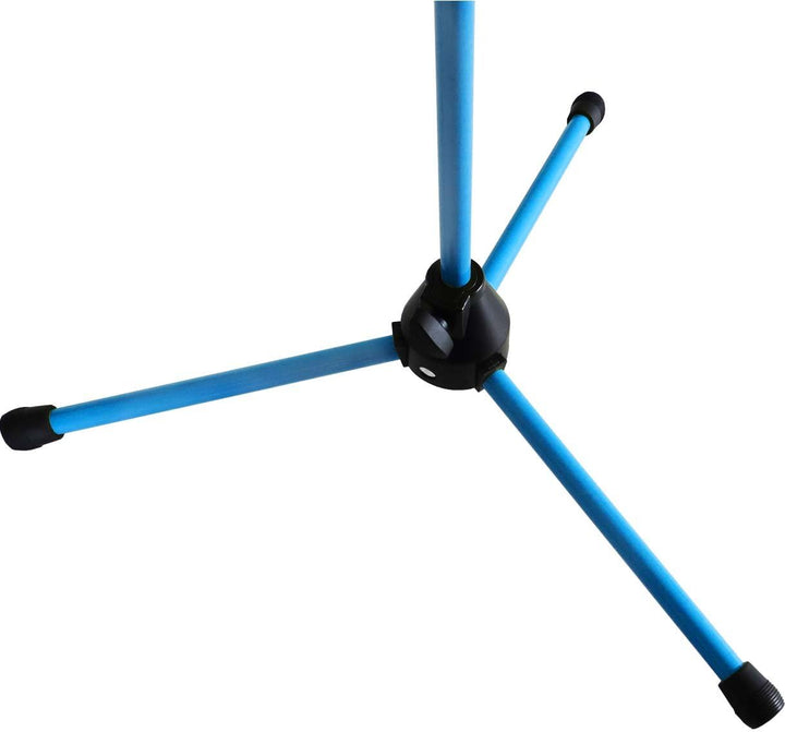 keepdrum MS106 BL Mikrofonständer Blau Mikrofonstativ mit Galgen u. Metall-Sockel, Blau