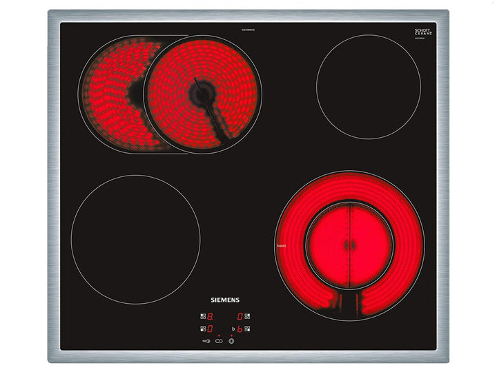 Siemens EF645BNN1E iQ300 Elektrokochfeld / 4 Heizelemente / 58.3 cm / Kindersicherung / Glaskeramik,