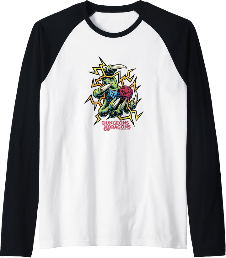 Dungeons &amp; Dragons Electric Dice Roll Raglan