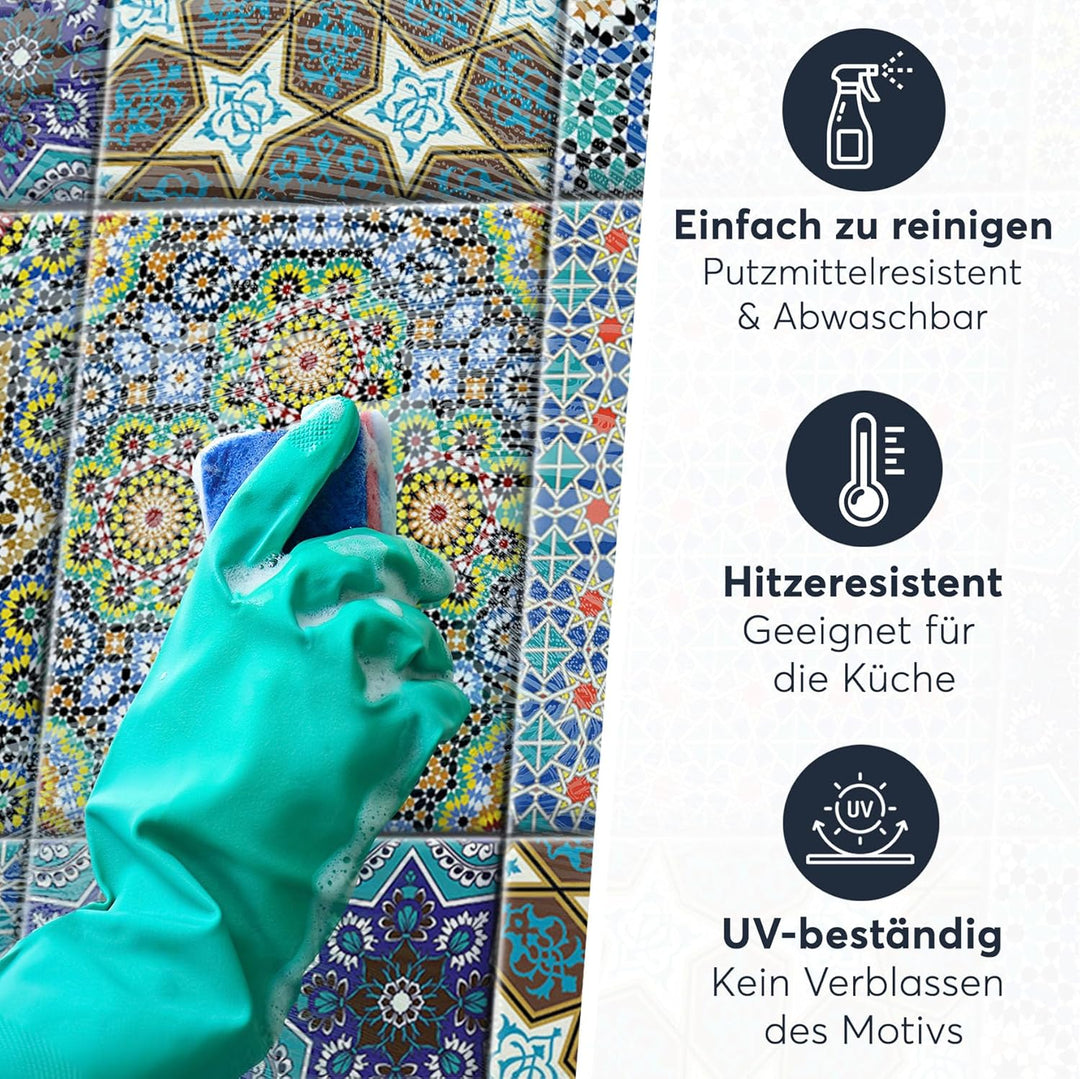 CREATISTO Klebefliesen Stickerfliesen Fliesenfolie - Klebefolie Aufkleber für Fliesen I Klebefliesen