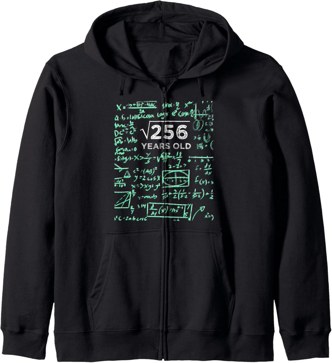Quadratwurzel von 256 16. Geburtstag 16 Jahre alt Geschenk Kapuzenjacke