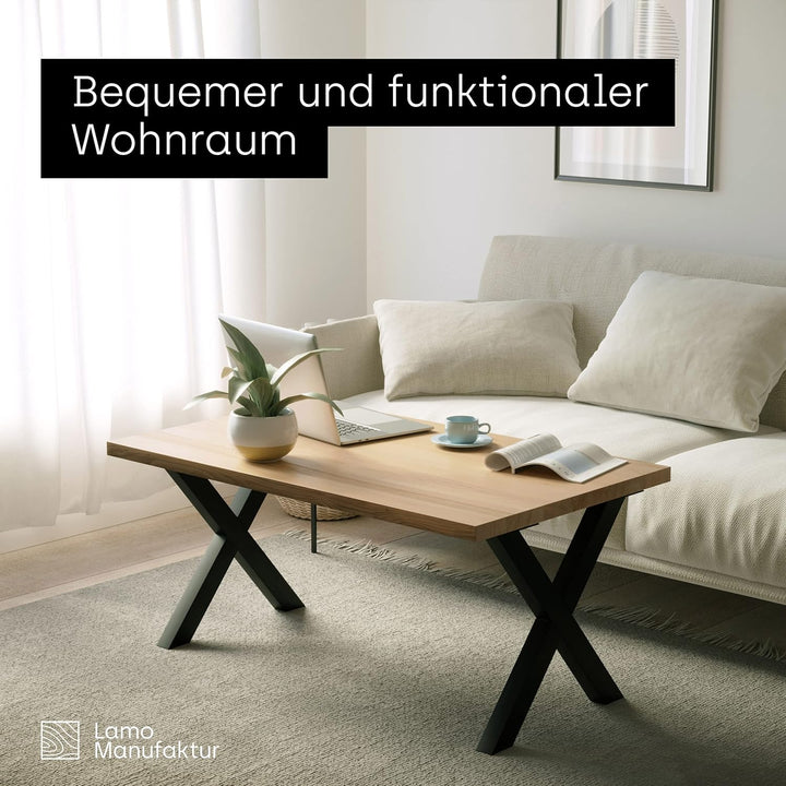 LAMO Manufaktur Tischbeine für Esstisch | Schreibtisch, Mark Massive | Vierkantprofil 80x80 mm, Tisc