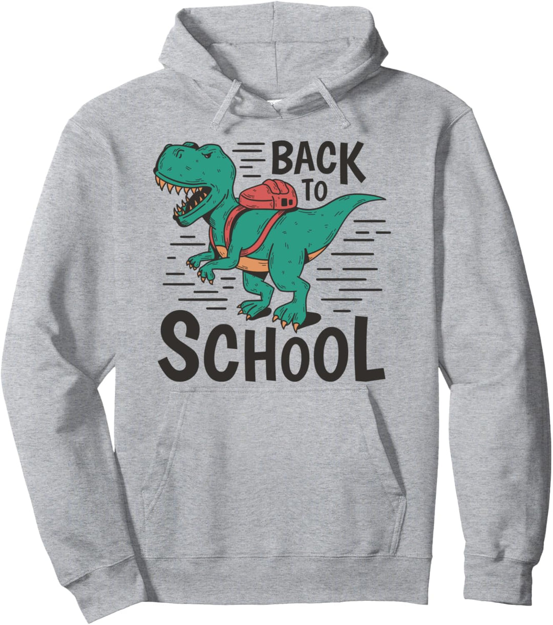 Trex Dinosaurier Zurück Zur Schule Tier Tiere Schüler Pullover Hoodie